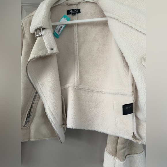 Mo-Ka Women's Cream Teddy Jacket - Picture 4 of 8